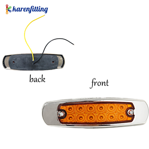 Nueva Luz de Posición Lateral Ámbar de 12 LED para Camión/Remolque, 12V, Retrofit/Actualización-001 - Product Image 1