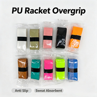 Overgrip de raquette en PU écologique, léger, durable, antidérapant et absorbant la transpiration pour le tennis, le badminton, le pickleball et le paddle.
