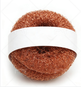 Brosse de nettoyage en acier inoxydable plaqué cuivre en forme de boule/brosse pliable - Product Image 1