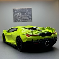 Nouvelle voiture de sport Aventador en alliage O 1:24 avec fonction de pulvérisation, son, lumière et effets audio à propulsion par recul, et fenêtre.
