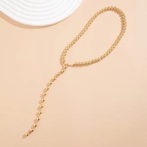 Charms Long Beaded Tassels Chain <b>Necklace</b> for Women Trendy Beads Chest Chain on the Neck Choker Accessories 2025 Fashion Jewelry - Product Image 2