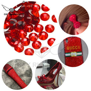 CY Y4 vente en gros de <span class=keywords><strong>strass</strong></span> à dos plat en verre de cristal en vrac sans correctif pour l'artisanat décoration de chaussures technique à coller - Product Image 2