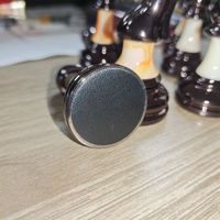 Jeu d'échecs de luxe en marbre avec plateau et pièces - Prêt pour les tournois - Grand jeu d'intérieur