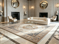 Persischer Stil Kunstfell-Teppich Weicher Plüsch Flauschiger Maschinengefertigter Rutschfester Teppich für Wohnzimmer Schlafzimmer Heim-Bodendekoration