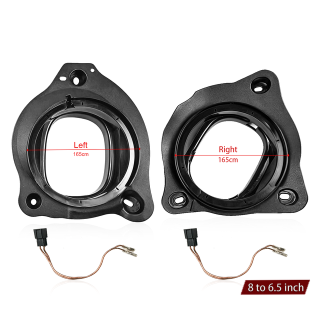 AK-116 8inch to 6.5inch C-Class Subwoofer Speaker Adapter Left and Right Black Mounting Ring Car Speaker Gasket Wholesale ABS