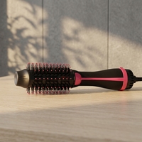 Peigne chauffant électrique auto-lissant et boucleur, ensemble brosse à cheveux pour perruques, idéal pour cheveux bouclés, usage quotidien en salon ou à domicile