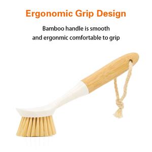 Yozeal Lieferanten Großhandel Custom Natural Küchen reinigungs bürste PBT PP Bambus Holz Topf Geschirr Reinigungs bürste Flaschen bürsten - Product Image 4