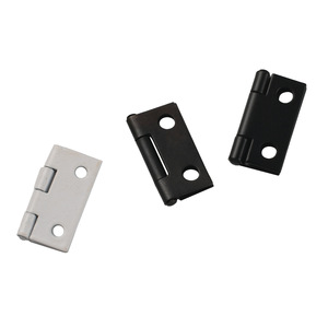 Furniture Hinge 24x25mm Iron Surface <b>Mount</b> Durable Minimalist Design Black White Finish - Product Image 5