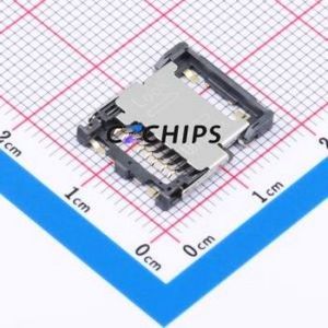 ST1W008S4ER1500 SD Card / Memory Card Connector Connector Flip Cover Type MicroSD Card (TF Card) 2mm - Product Image 1