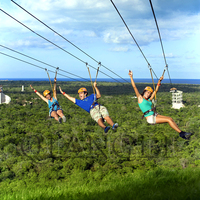 Équipement de kit de tyrolienne Extreme Park personnalisé pour l'extérieur