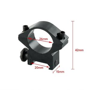 Premium 2 uds 11mm/20mm accesorios de montaje de anillo de aleación de aluminio esenciales para alcance de caza visores y accesorios de alta calidad - Product Image 5