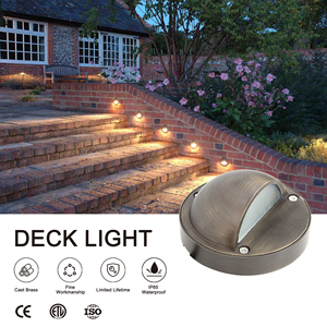Laiton <span class=keywords><strong>RDL</strong></span>-8306 12V led étape lumière extérieure paysage pont lumière demi-lune lumières - Product Image 1