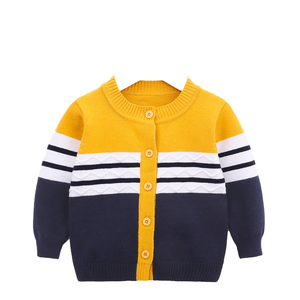 Liquidation vente haute qualité infantile enfant en bas âge garçons à manches longues tricot chaud <span class=keywords><strong>pull</strong></span> pour l'hiver col en v avec bouton décoration - Product Image 4