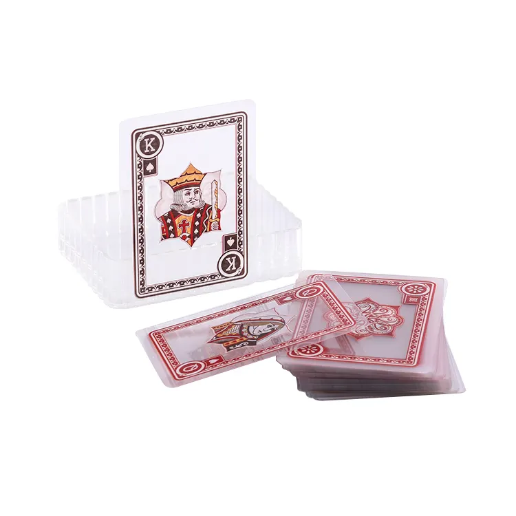 New Transparent Plastic Crystal Waterproof Resistant PVC Poker Playing Cards