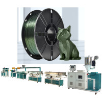 Filament d'imprimante 3D PLA mat 1,75/3 mm, extrudeuse à vis simple, haute productivité, moteur 11 kW, matériaux multicolores PETG ASA ABS