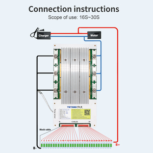TDT BMS 30S 96V para vehículo eléctrico de batería de litio 18650 EV 100A 200A 250A 300A BMS LifePO4 - Product Image 6