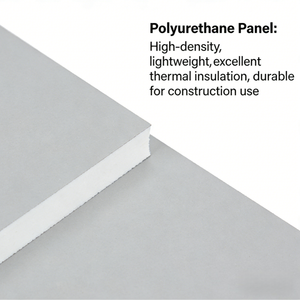 Panneau sandwich en <span class=keywords><strong>mousse</strong></span> de <span class=keywords><strong>polyuréthane</strong></span> haute performance, imperméable, ignifuge, <span class=keywords><strong>isolation</strong></span> thermique pour atelier industriel, entrepôt - Product Image 3