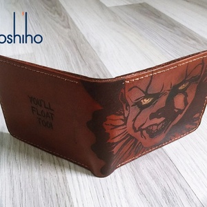Portefeuille fin personnalisé Boshiho en cuir véritable Crazy Horse, style vintage, court, minimaliste, avec protection RFID et doublure en nylon - Product Image 3