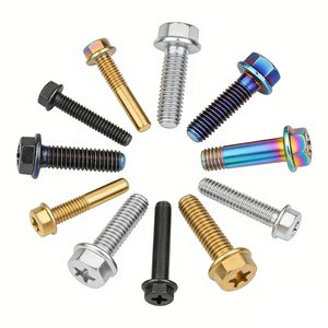 Vis à tête hexagonale GR5 en titane finition PVD, boulon de fixation de roue de voiture, vis à douille pour Sprint Car et Midget Racing - Product Image 2
