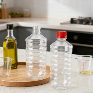 WAIN Kunden spezifische Verpackungs flaschen für Getränke und Gewürze aus <span class=keywords><strong>PET</strong></span>-Kunststoff in Lebensmittel qualität mit Schraub verschluss und Aufkleber oberfläche - Product Image 1