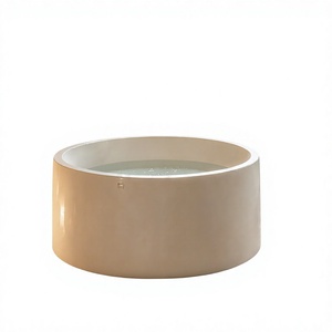 Bañera Acrílica Independiente I-SPA CALM 01, Blanca, sin Juntas, con Hidromasaje, Drenaje Central, para Hotel, Apartamento, Villa - Product Image 4
