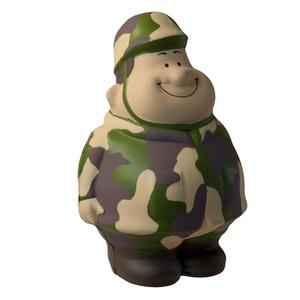 Balles anti-stress personnalisées en forme de soldat militaire, avec logo promotionnel, en TPR souple, cadeau de bureau, figurine de combat amusante - Product Image 1
