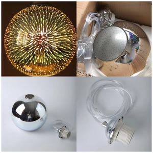 Lampes suspendues en verre miroir moderne lampe en verre <span class=keywords><strong>3D</strong></span> colorée lampes suspendues de <span class=keywords><strong>cuisine</strong></span> minimaliste bar café salle à manger luminaire - Product Image 6