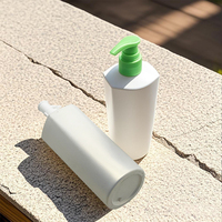 Flacon pompe pour lotion en HDPE de 300 ml, flacon carré pour shampooing, distributeur de savon liquide, emballage en plastique pour shampooing