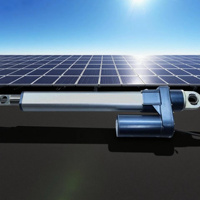 Actionneur linéaire DC à forte poussée, 12V/24V, pour système de suivi solaire et automatisation industrielle