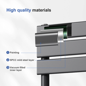 Nuevo panel plano negro 1200*450mm <span class=keywords><strong>radiador</strong></span> de caldera de baño <span class=keywords><strong>radiador</strong></span> <span class=keywords><strong>toallero</strong></span> de calefacción de calentado con calentador para uso doméstico - Product Image 5