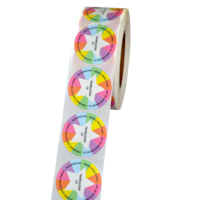 Personal isierte Fruchtsaft Produkt benutzer definierte runde Aufkleber Papier Vinyl Kleber wasserdichte Aufkleber Etikett Drucken Logo Aufkleber Rolle