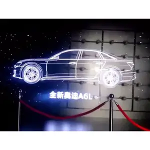 Christmas Hologram Advertising Holographische Led Holographic Advertisement Ce 3d Fan Display Screen