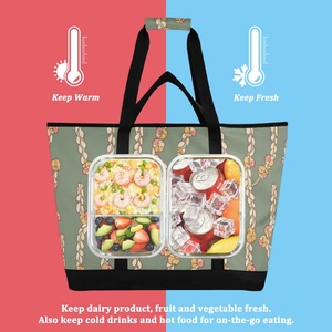 30L Fashion Customs Logo Hawaii Style Lunch <b>Large</b> Thermal Insulated <b>Beach</b> Picnic Cooler Handbag <b>Bag</b> - Product Image 4