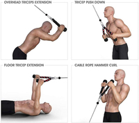 Machine à câble et poulies pour Biceps et Triceps, appareil de bricolage, de Fitness, système de raccord pour bras