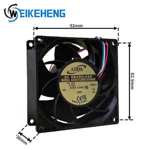 พัดลมระบายความร้อนความเร็วสูง 12V 2.20A สำหรับอุตสาหกรรม ADDA AS09212MB385BM0 9238 IP66 กันน้ำ สำหรับอุปกรณ์อุตสาหกรรม แบบใบพัดแกน ขายส่ง - Product Image 3