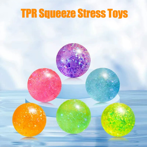 Hot Selling Glitter Maltose TPR <b>Balls</b> Anti-Stress Decompress <b>Squeeze</b> Relief Toys for Boys and Girls - Product Image 5