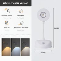 Projecteur mural à capteur de mouvement en acrylique LED intelligent sans fil rechargeable télécommandé pour la décoration d'éclairage d'image intérieure