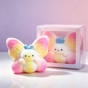 Juguete Antiestrés Extra Grande con Diseño de Mariposa y Pata de Gato, Relleno de TPR, Compresión Lenta para Aliviar el Estrés - Product Image 2