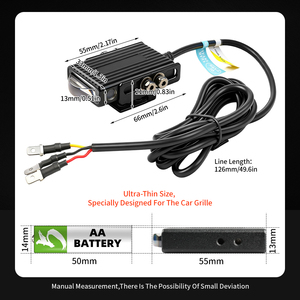 Faro Fendinebbia LED Bicolore Ultra Sottile da 3 Pollici 12V 24V per Griglia Anteriore, Luce Alta e Bassa, per Fuoristrada <span class=keywords><strong>4x4</strong></span> SUV Pickup IP68 - Product Image 4