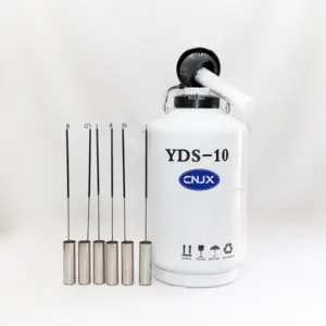 Cryogenic Dewar Flask 6L Liquid Nitrogen Container Vacuum Thermos for Laboratory