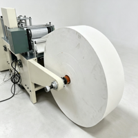 Machine à plier les serviettes entièrement automatique, double couche, avec impression, pliage 1/4, 1/6, 1/8 pour petite usine