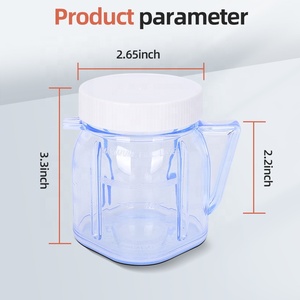 Mini tarro de plástico transparente de 1 taza de repuesto apto para la mayoría de las licuadoras Osterize - Product Image 2