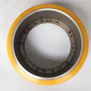 <span class=keywords><strong>Noblelift</strong></span> 252x8 8/165-194mm 10 agujeros de poliuretano resistente coche rueda de tracción utilizado en <span class=keywords><strong>Noblelift</strong></span> carretilla elevadora/camión de paleta de la - Product Image 3