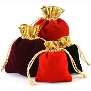 Bolsa de Terciopelo de 12*16cm con Cierre Metálico Dorado, Reciclable, para Collares, Relojes, Gafas, Anillos, Pulseras, Pendientes, Promociones - Product Image 6