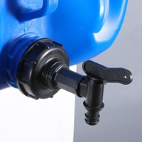 Connecteur d'accouplement en plastique de haute qualité Capuchon adaptateur IBC de 2 pouces avec robinet de robinet de 3/4 "pour réservoir IBC 1000L