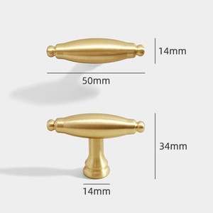 JAYA Brass Cabinet <strong>Knobs</strong> and Handles Luxury Gold Decorative Single Hole <strong>Knobs</strong> and Furniture Drawer Pulls for Kitchen Wardrobe - Product Image 4