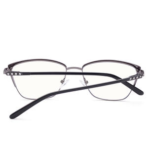 D555 แว่นตาป้องกันแสงสีฟ้าทรงแคทอายผู้หญิงกรอบโลหะเต็มรูปแบบ 5110 ป้องกันใบหน้ารูปวงรี - Product Image 2