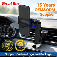 Support de téléphone pliable Great Roc pour avion, portable, en ABS, pour smartphones de 4 à 6,5 pouces, à fixer à l'arrière du siège
