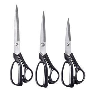 Tailor Scissors Stainless Steel Black Handle Straight Head Fabric Cutting Sewing Scissors Household Use - Product Image 5