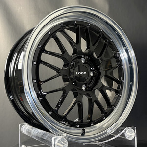 Jantes de voiture noires 5*112 5*114.3 5*120 18 19 20 21 pouces, jantes sport forgées à profil profond pour <span class=keywords><strong>BBS</strong></span> LM <span class=keywords><strong>BMW</strong></span> <span class=keywords><strong>E36</strong></span> E39 E46 E60 E90 E92 - Product Image 5